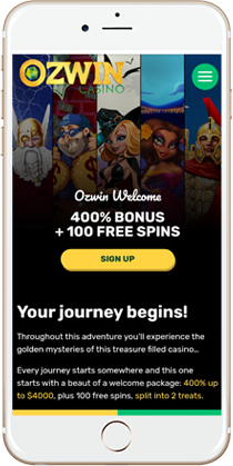 Ozwin Casino on Mobile